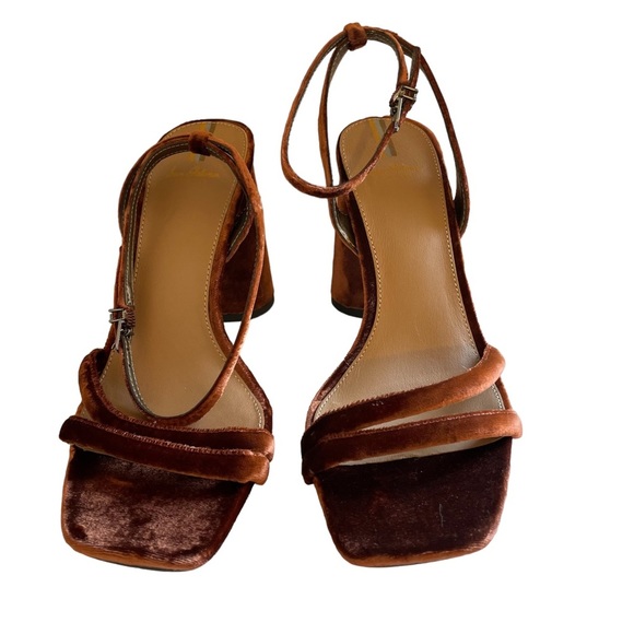 Sam Edelman Kia Leather Heeled Sandal Velvet Size 9.5 NWT - Picture 4 of 15